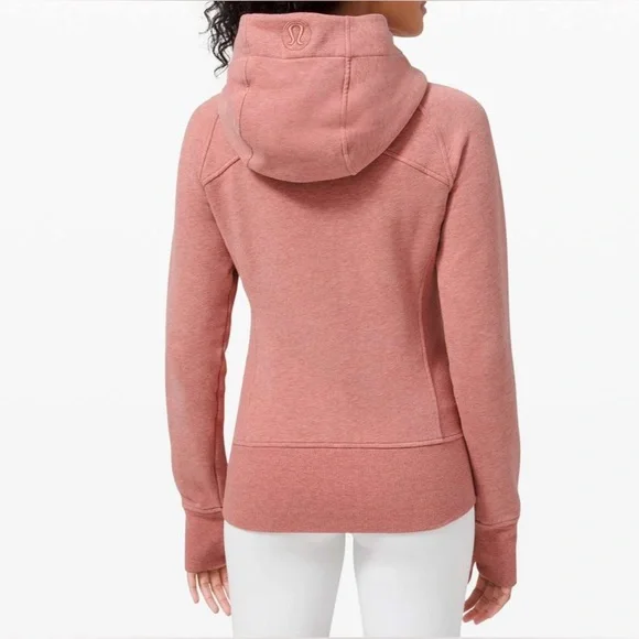Lululemon Scuba Hoodie *Light Cotton Fleece- Heathered Brier Rose/ Size 8 - Picture 2 of 9